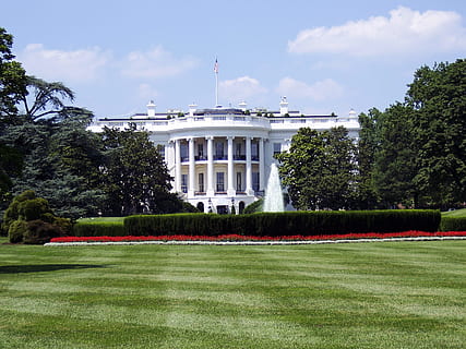 casa Bianca, amministrazione, architettura, costruzione, facciata, governo federale, bandiera, Fontana, giardino, governo, erba, Casa, prato, dimora, Museo, ufficio Ovale, parco, politica, residenza, viaggio, alberi, Stati Uniti d'America, Washington DC, pianta, esterno dell'edificio, struttura costruita, albero, cielo, natura, nessuno, colore verde, giorno, patriottismo, nuvola - cielo, colonna architettonica, all'aperto, democrazia, 2K