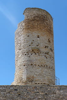 slot, tårn, gotisk, middelalderlig, guimerà catalunya, arkitektur, himmel, historie, bygget struktur, fortiden, skyfri himmel, lav vinkel visning, dag, natur, ingen mennesker, bygning udvendig, gammel, blå, fort, udendørs, væg, bygning, rejsemål, Stenmur, gamle civilisation, ødelagt, 4K, CC0, offentligt domæne, royaltyfrie