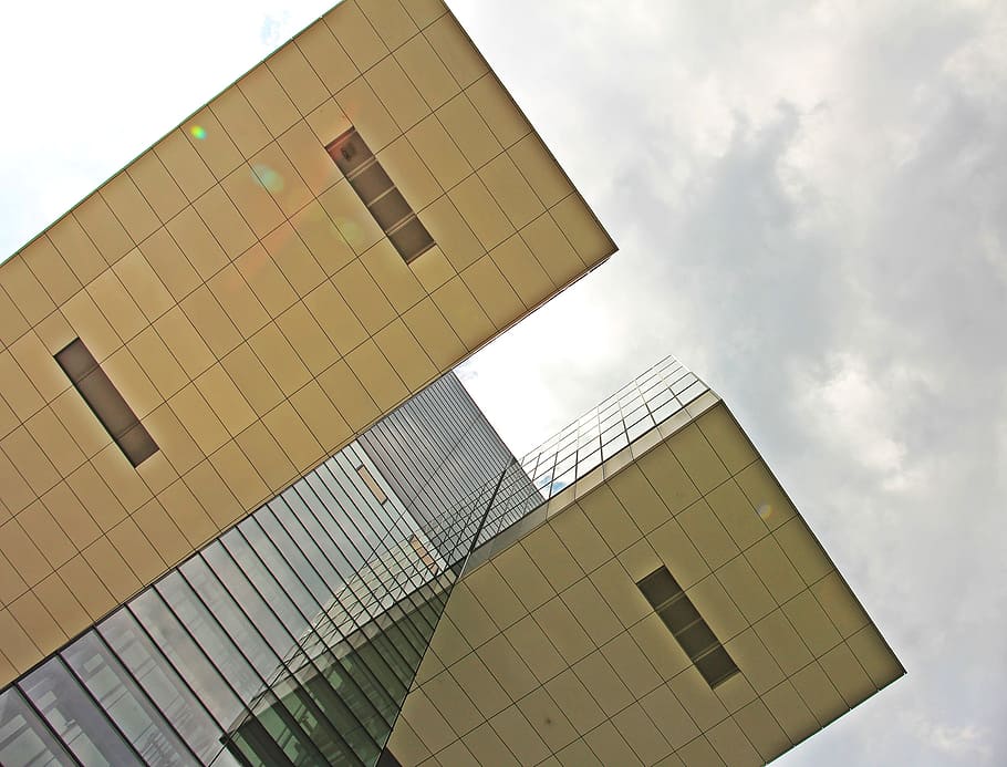 kranhaus, edifici, formes, línies, disseny, construcció, arquitectura, ciutat, urbà, Berlín, Alemanya, cel, estructura construïda, exterior d’edifici d’oficines, negocis, exterior de l'edifici, oficina, núvol - cel, vidre - material, vista d’angle baix, modern, naturalesa, a l'aire lliure, Finances, cap gent, alta - alta, dia, negoci corporatiu, gratacels, 4K