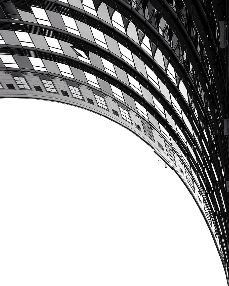 edifici, arquitectura, arc, arquejat, minsk, Bielorússia, invertit, corba, blanc i negre, monocroma, carrer, Shotoniphone, ciutat, urbà, malyavko, instagram, lloc web, fons, patró, estructura construïda, vista d’angle baix, cap gent, cel, exterior de l'edifici, cel clar, naturalesa, còpia espai, modern, dia, metall, oficina, disseny, a l'aire lliure, exterior d’edifici d’oficines, 1080P