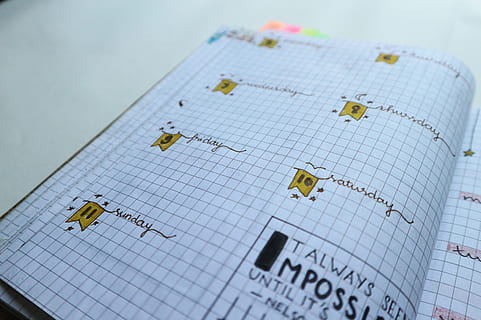 notebook page, illustration, date, notebook, page, paper, planner, planning, schedule, writing, finance, close-up, no people, business, graph, diagram, indoors, high angle view, wealth, number, investment, communication, text, travel, data, education, economy, 4K, CC0, public domain, royalty free