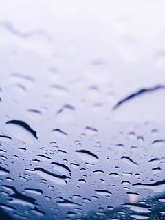 chuva, gota de chuva, chovendo, molhado, agua, solta, ninguém, natureza, fechar-se, papel, ao ar livre, azul, origens, meio Ambiente, vidro - material, tinta, foco seletivo, estação chuvosa, 4K, CC0, domínio público, royalty free
