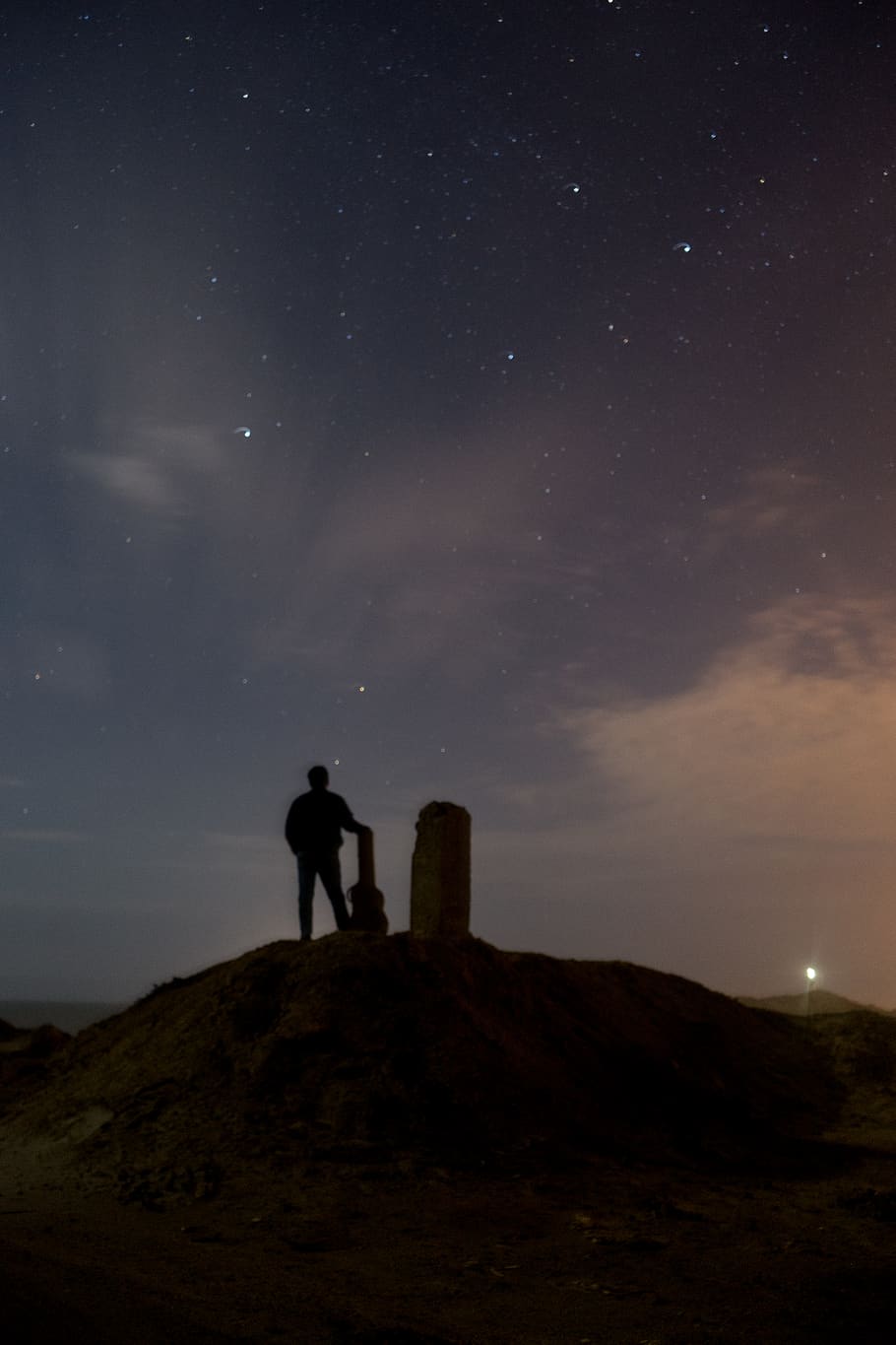 Peru, punta balcones, nebe, hvězda - prostor, noc, prostor, astronomie, silueta, volnočasové aktivity, scenics - příroda, krása v přírodě, stojící, hvězda, Příroda, jedna osoba, hvězdné pole, životního stylu, klid, galaxie, přistát, muži, venku, 5K