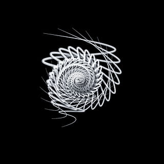 weiße Linien, abstrakt, Abstraktes Gemälde, Kunst, künstlerisch, Kunstwerk, schwarzer Hintergrund, Nahansicht, Farben, zeitgenössische Kunst, kreativ, Kreativität, Kurven, Design, Fokus, Grafik, Grafikdesign, Illustration, modern, moderne Kunst, Malerei, Wandkunst, Studioaufnahme, drinnen, keine Leute, Muster, ausgeschnitten, kopieren sie platz, weiße Farbe, gestalten, Metall, Steuerung, Technologie, Kunst und Handwerk, Geometrische Figur, direkt darüber, beleuchtet, stehlen, Legierung, 4K, CC0, gemeinfrei, lizenzfrei