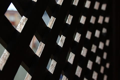 texture, shadow, pattern, ground, wall, shadows, geometric, no people, full frame, low angle view, day, backgrounds, window, close-up, built structure, outdoors, nature, selective focus, architecture, sunlight, in a row, design, lighting equipment, protection, security, 5K, CC0, public domain, royalty free