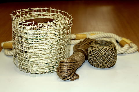 strings, tangle, rolled up, associate, weave, thread, coil, basket, wicker, indoors, close-up, no people, container, art and craft, still life, craft, focus on foreground, table, selective focus, large group of objects, stack, studio shot, creativity, pattern, choice, group of objects, jute, intertwined, 5K, CC0, public domain, royalty free