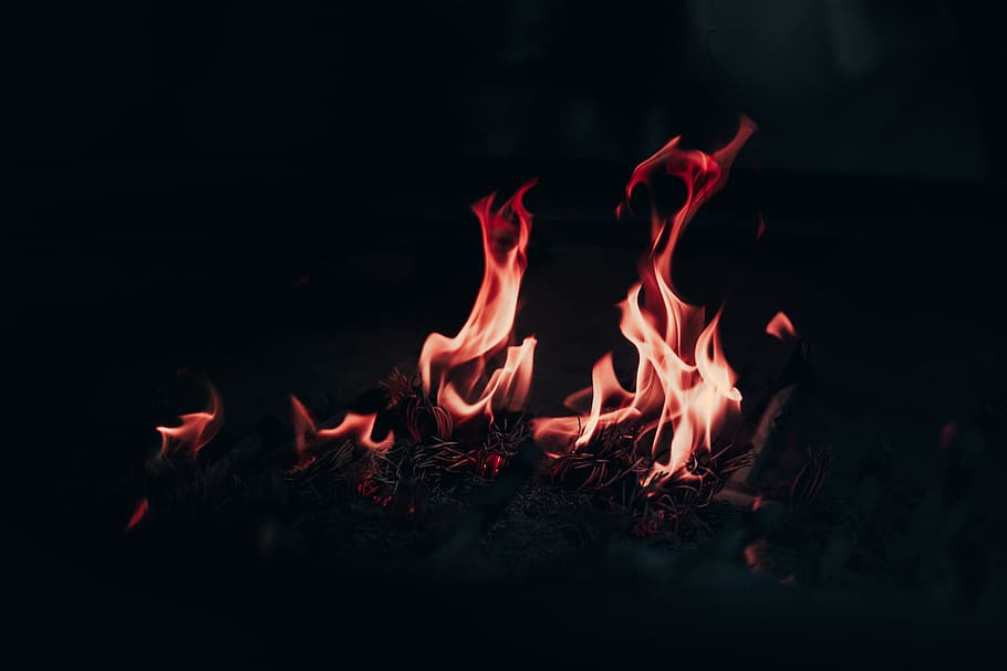 Feuer, Flamme, Rauch, Stimmung, dunkel, schwarz, launisch, Hitze, rot, Gebete, Insekt, Leuchtkäfer, Tier, wirbellos, Glas, Kelch, Cricket-Insekt, Vorgebirge, Feuerstelle, Verbrennung, Hitze - Temperatur, Feuer - natürliches Phänomen, Nacht-, keine Leute, Natur, Holz - Material, glühend, Nahansicht, draußen, orange Farbe, Brennholz, Land, Holz, schwarzer Hintergrund, Log, Bewegung, 4K