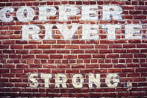 graffiti, red, brick, strong, paint, brick wall, text, wall - building feature, wall, western script, communication, architecture, built structure, full frame, no people, day, capital letter, building exterior, backgrounds, sign, white color, single word, information, message, 2K, CC0, public domain, royalty free