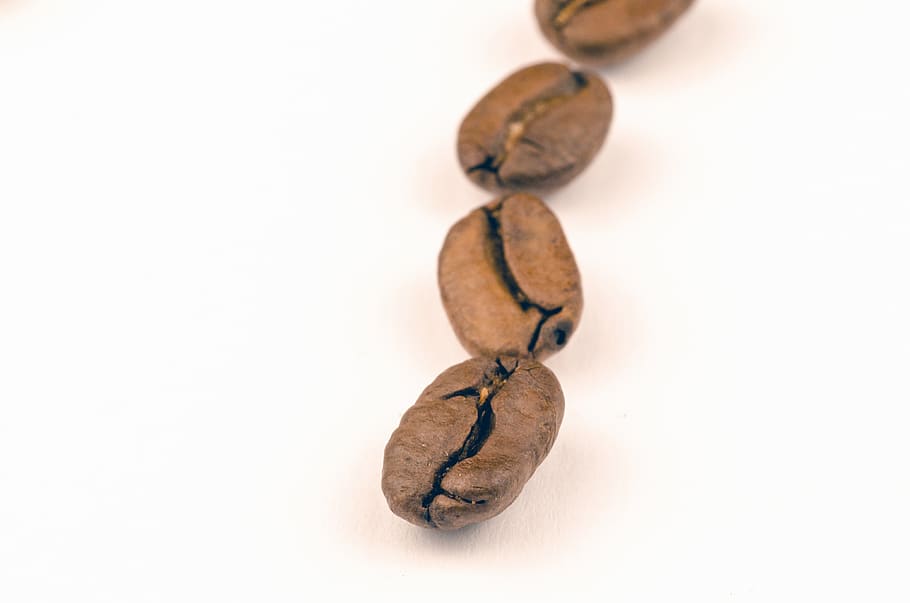 grans de cafè marró, aroma, fons, mongetes, marró, cafeïna, primer pla, grans de cafè, frescor, grans, poc, fotografia macro, crua, llavors, textura, fons blanc, menjar i beguda, tir de l'estudi, a l'interior, menjar, cap gent, alimentació saludable, natura morta, benestar, còpia espai, grup d'objectes, nou - aliments, fruita, nou, taula, aliments crus, aliments secs, sol objecte, 4K