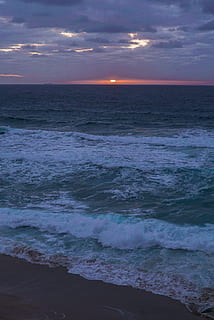 scenisk, utsikt, hav, solnedgang, Strand, skyer, skyet, soloppgang, horisont, idylliske, natur, Oceans, Oceanside, Seascape, strandlinjen, seaside, shore, himmel, surf, vann, bølger, skjønnhet i naturen, naturskjønnhet - natur, horisont over vann, bevegelse, bølge, land, sky - himmel, ro, sport, vannsport, rolig scene, ingen folk, utendørs, 2K, CC0, offentlig domene, opphavsrett gratis