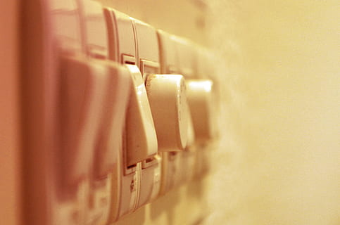 old switches, electrical, indoors, order, no people, in a row, technology, selective focus, close-up, large group of objects, business, connection, group of objects, absence, choice, control, computer network, radiator, arts culture and entertainment, convenience, repetition, 2K, CC0, public domain, royalty free