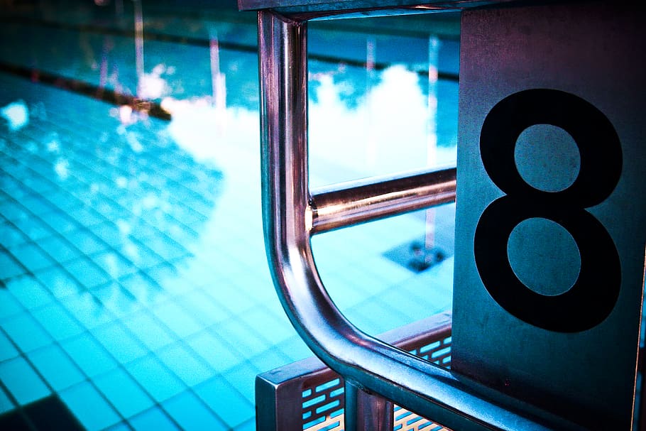 numero 8, piscina, nessuno, architettura, vetro - materiale, concentrarsi sulle conoscenze acquisite, blu, finestra, riflessione, avvicinamento, giorno, struttura costruita, in casa, cielo, trasparente, città, numero, natura, forma geometrica, costruzione, 2K