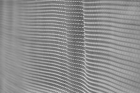 wavy fence, fence, texture, waves, water, background, space, lines, backdrop, artistic, design, abstract, blue, templates, forms, themes, woven, weave, backgrounds, full frame, pattern, close-up, no people, textile, selective focus, indoors, textured, repetition, window, white color, in a row, striped, day, curtain, creativity, abstract backgrounds, 4K, CC0, public domain, royalty free