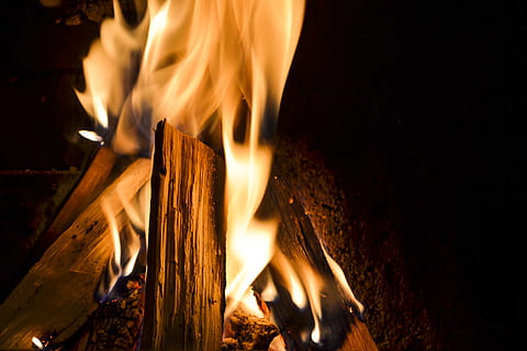 burning fire, various, fire, burning, flame, fire - natural phenomenon, heat - temperature, wood - material, log, motion, nature, night, wood, fireplace, firewood, no people, bonfire, black color, camping, close-up, burnt, timber, campfire, 4K, CC0, public domain, royalty free