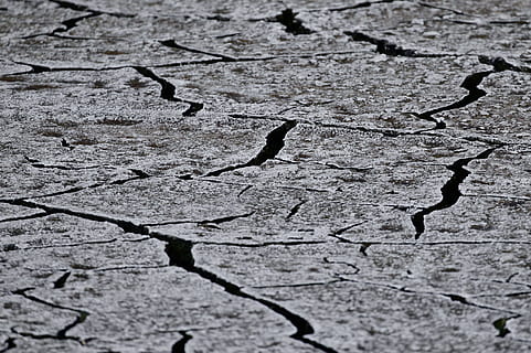 water, ice, pattern, texture, nature, outdoors, lake, cracked, broken, backgrounds, dry, land, dirt, drought, textured, abstract, damaged, close-up, mud, dirty, rough, macro, no People, brown, old, textured Effect, arid Climate, natural Disaster, wood - Material, environment, surface Level, desert, barren, eroded, climate, weathered, 2K, CC0, public domain, royalty free