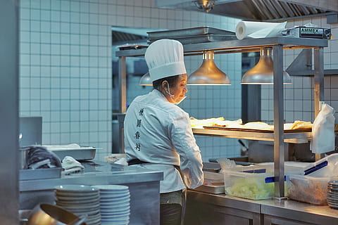 chef in kitchen, food and Drink, restaurant, restaurants, occupation, working, business, adult, one person, real people, standing, industry, waist up, men, hat, food and drink industry, kitchen, indoors, day, preparation, uniform, food, chef, preparing food, 4K