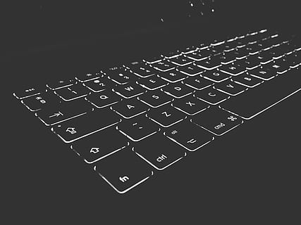 keyboard, backlight, technology, computer equipment, computer, computer part, communication, computer keyboard, text, connection, indoors, alphabet, computer key, letter, wireless technology, close-up, no people, laptop, high angle view, capital letter, number, electrical equipment, 2K, CC0, public domain, royalty free
