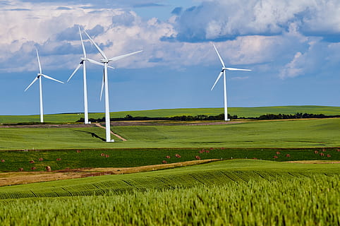 molino de viento blanco, motor, máquina, turbina, campo, turbina eólica, hierba, planta, verde, granja, energía, eléctrico, alterno, sostenible, electricidad, Generacion, generador, alternativa, nube, poder, conservación del medio ambiente, generación de combustible y energía, ambiente, energía renovable, energía eólica, energía alternativa, paisaje, cielo, naturaleza, escena rural, tierra, tecnología, color verde, belleza en la naturaleza, paisajes - naturaleza, recursos sustentables, nadie, al aire libre, viento, poder en la naturaleza, fuente de alimentación, 4K, CC0, dominio público, libre de derechos