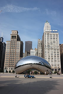Chicago, nuvem, portão, parque, skyline, exterior do edifício, estrutura construída, arquitetura, cidade, construção, céu, moderno, exterior do prédio de escritórios, vida urbana, natureza, alto - alto, arranha-céu, dia, torre, destinos de viagem, grupo de pessoas, viagem, pessoas, escritório, pessoas incidentais, ao ar livre, Distrito financeiro, 4K, CC0, domínio público, royalty free