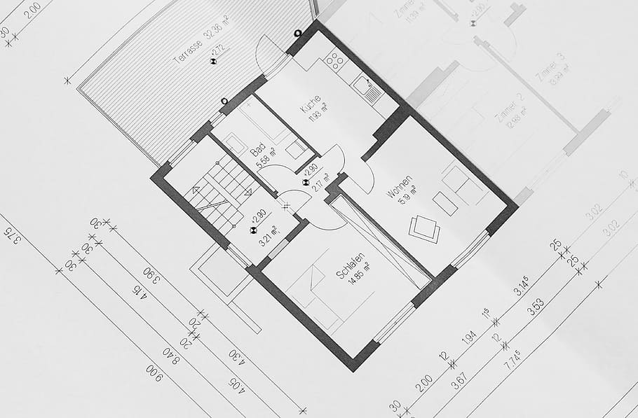 budova, architektura, inženýrství, konstrukce, modrotisk, plán, plánování, design, nikdo, stavební průmysl, dokument, uvnitř, vysoký úhel pohledu, papír, sdělení, diagram, průmysl, Dům, nástroj měření, stavba, pracovní, architekt, papírování, 4K