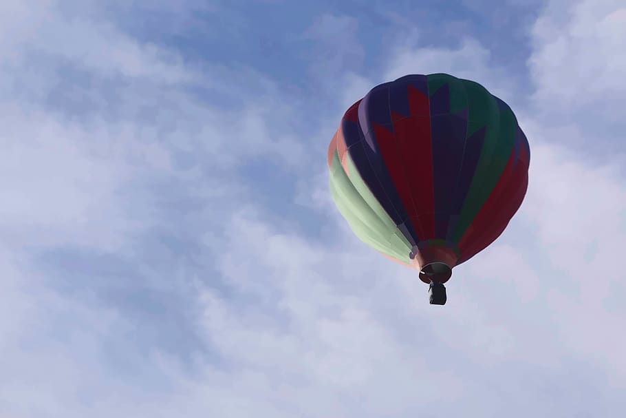 langit, Balon, di udara, awan - langit, tampilan sudut rendah, penerbangan, multi-warna, balon udara, kendaraan udara, angkutan, hari, kebebasan, alam, petualangan, tidak ada orang, di luar rumah, olahraga ekstrim, parasut, moda transportasi, olahraga, festival balon, 5K