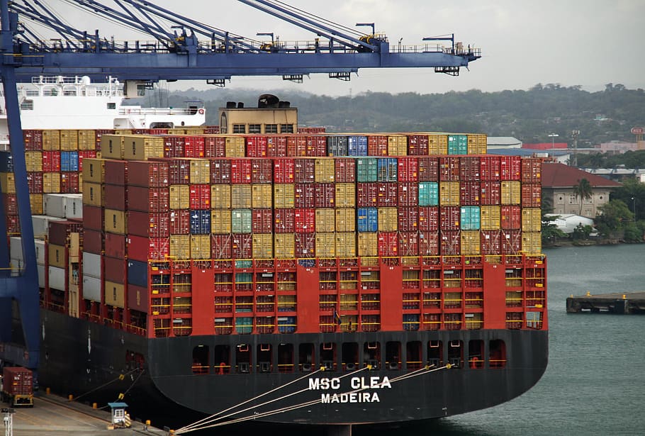 beholdere, last, eksport, importere, fragt, Forsendelse, transportmidler, last container, godstransport, vand, nautiske fartøj, transportform, beholder, mole, industri, kommerciel dock, forretning, container skib, skib, arkitektur, hav, kran - entreprenørmaskiner, natur, havn, udendørs, ingen mennesker, kanal, 5K