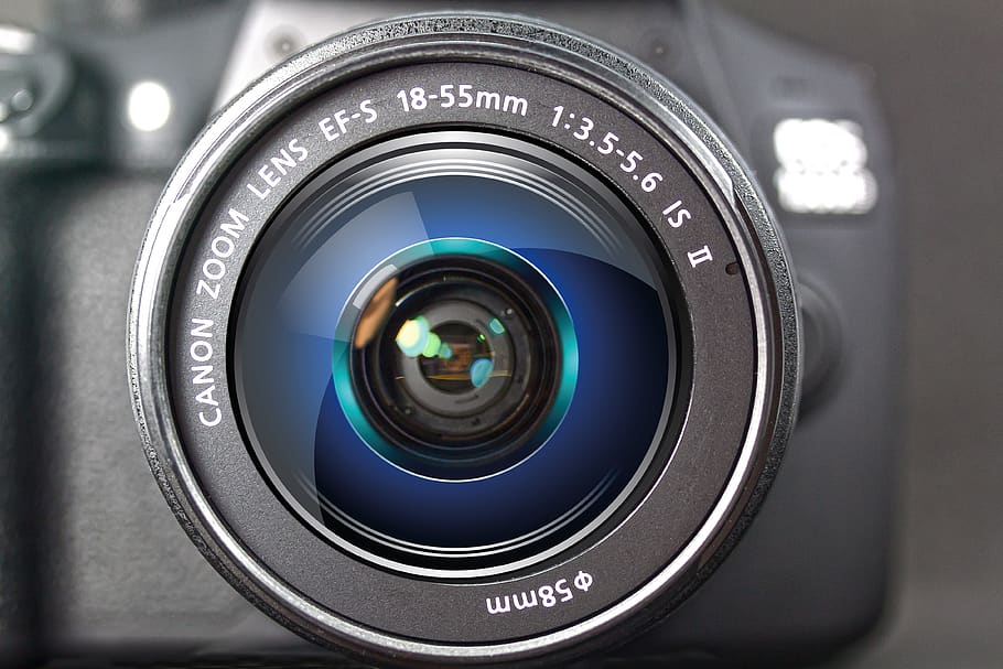 aparat foto, digital, srl camera, obiectiv, canon, tehnologie, fotografie, echipament, pasiune, zoom, fotografii tematice, aparat de fotografiat - echipament fotografic, obiectiv - instrument optic, echipament fotografic, a închide, geometrică, cerc, formă, lentilă - ochi, camera digitala, în interior, un singur obiect, modern, text, sticlă - material, instrument optic, western script, nici o persoana, camera video de acasă, 4K