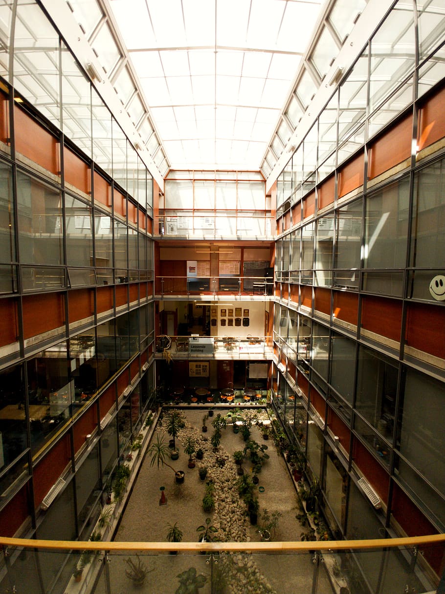 architektura, budynek, okno, świetlik, Toronto, Kanada, York University, oświetlenie, centrum kongresowe, osoba, człowiek, pociąg, pojazd, transport, sklep, podłoga, poręcz, korytarz, łukowaty, wewnątrz, pokój domowy, żadnych ludzi, zbudowana struktura, szkło - materiał, magazyn, biznes, półka, brak, odbicie, dzień, posadzka, pusty, nowoczesny, oświetlony, historia, sufit, 4K