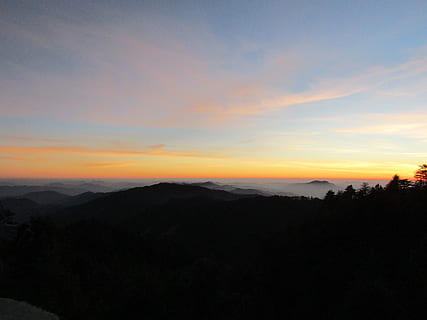 Indien, Shimla, Himmel, Sonnenuntergang, Schönheit in der Natur, Szenen - Natur, Ruhe, Silhouette, ruhige Szene, Berg, Umgebung, wolke - himmel, Landschaft, Natur, Nicht-städtische Szene, orange Farbe, idyllisch, keine Leute, Baum, kopieren sie platz, draußen, Pflanze, 5K, CC0, gemeinfrei, lizenzfrei