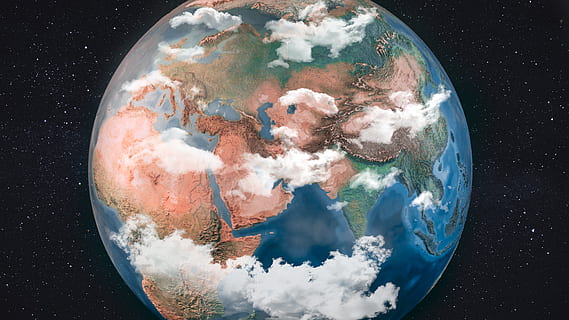 planet earth , earth, exploration, geography, planet, space, sphere, universe, planet earth, circle, geometric shape, globe - man made object, nature, shape, no people, map, digital composite, cloud - sky, planet - space, physical geography, sky, outdoors, water, day, satellite view, topography, 5K, CC0, public domain, royalty free