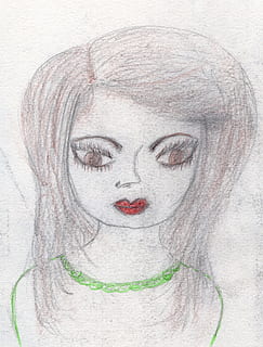cara, dibujo, mano, dibujado, retrato, de cerca, una persona, adulto joven, maquillaje, lápiz labial, creatividad, disparo a la cabeza, vista frontal, parte del cuerpo, adentro, mujer, parte del cuerpo humano, gris, adulto, foto de estudio, individualidad, mujer joven, cara humana, mujer hermosa, peinado, compuesto digital, contemplación, depresión - tristeza, 5K, CC0, dominio público, libre de derechos