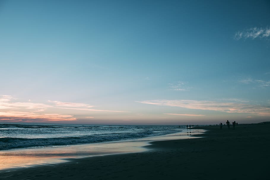 França, biscarrosse, aigua, mar, cel, platja, escenics - natura, bellesa a la natura, terra, horitzó sobre l’aigua, horitzó, tranquil·litat, escena tranquil·la, núvol - cel, posta de sol, naturalesa, cap gent, moviment, idíl·lic, escena no urbana, a l'aire lliure, 5K