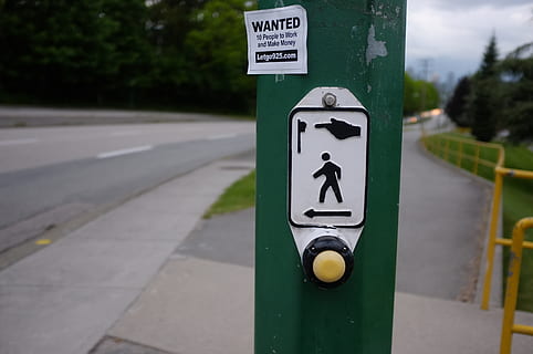 push to walk, button, signage, push button, burnaby, sign, human representation, representation, communication, pedestrian crossing sign, guidance, information, information sign, male likeness, symbol, road, road sign, no people, text, focus on foreground, direction, day, female likeness, outdoors, nature, 4K, CC0, public domain, royalty free