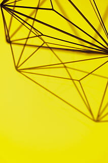 geometric, decoration, yellow, background, texture, studio shot, backgrounds, no people, close-up, colored background, abstract, indoors, creativity, pattern, single object, plant, nature, green color, vibrant color, selective focus, art and craft, craft, spoke, palm leaf, wheel, 4K, CC0, public domain, royalty free