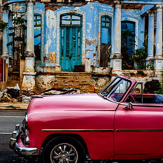 vehicul roșu, abandonat, clădire abandonată, auto, mașină, clasic, mașină clasică, culoare, Cuba, lumina zilei, putrefacție, proiecta, exterior, havana, nostalgie, în aer liber, parcat, drum, stradă, stil, trafic, transport, sistem de transport, călătorie, urban, vehicul, epocă, roată, exteriorul clădirii, mijloc de transport, arhitectură, construită, vehicul cu motor, vehiculul terestru, vechi, roșu, clădire, zi, deteriorat, nici o persoana, învechit, oraș, stil retro, erodate, ruinat, 2K, CC0, domeniu public, fără drepturi de autor