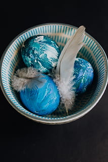 blue easter eggs, blue, eggs, colorful, easter, painted, indoors, still life, black background, studio shot, no people, close-up, high angle view, table, directly above, art and craft, bowl, white color, food and drink, celebration, container, plate, cut out, craft, turquoise colored, 4K, CC0, public domain, royalty free