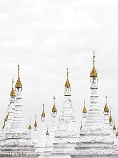 punct de reper structura, construită, arhitectură, cer, exteriorul clădirii, nici o persoana, religie, lăcaș de cult, natură, aur colorat, credință, zi, clădire, spiritualitate, destinații de călătorie, călătorie, în aer liber, trecutul, turism, turlă, bogat ornamentat, 4K, CC0, domeniu public, fără drepturi de autor