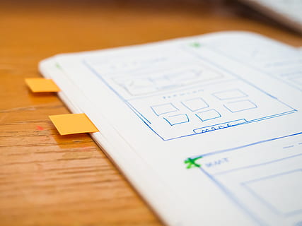 notebook, notepad, mockups, design, creative, business, office, desk, work, sticky notes, sketch, indoors, table, wood - material, no people, selective focus, paper, text, high angle view, still life, close-up, communication, mathematics, western script, number, group of objects, letter, arts culture and entertainment, document, 4K, CC0, public domain, royalty free