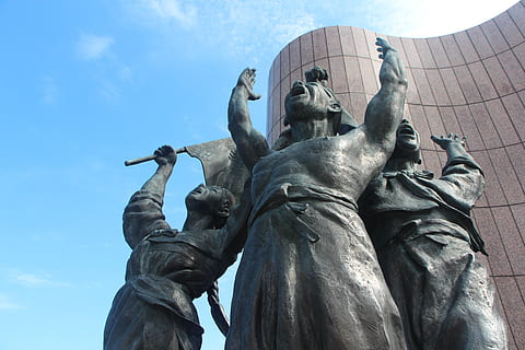 mit, Anruf, unabhängig, Denkmal, Monument, , 3, 1 Übung, die Architektur, historisch, Gangwon tun, Gangneung, Geschichte, Skulptur, Statue, menschliche Darstellung, Kunst und Handwerk, Darstellung, Flachwinkelansicht, männliche Ähnlichkeit, Kreativität, Himmel, Kunst, keine Leute, Natur, Tag, Reiseziele, gebaute Struktur, wolke - himmel, weibliche Ähnlichkeit, Statue der schönen Kunst, 5K, CC0, gemeinfrei, lizenzfrei