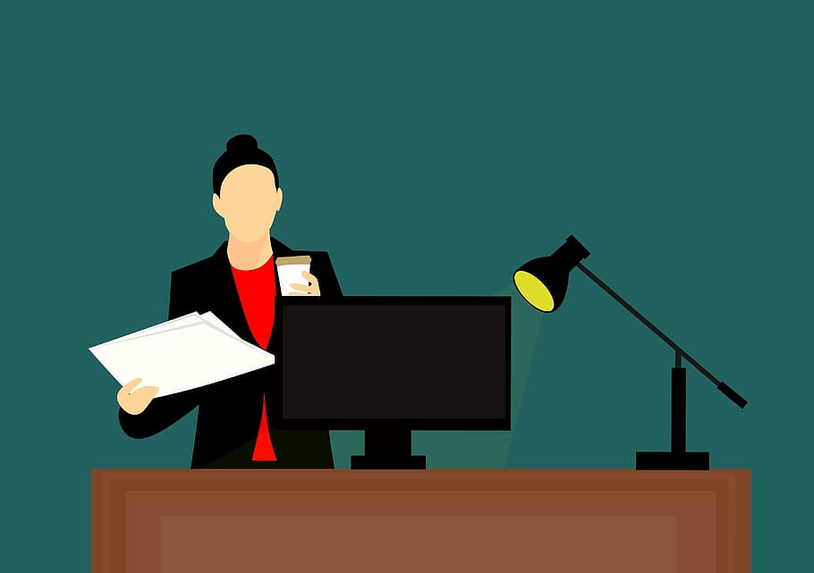 illustration, kvinde, arbejder, kontor skrivebord, skrivebord., computer, arbejde, computer skærm, arbejder på computer, kontor computer, kontorarbejde, det, business computer, arbejdende bærbar computer, kvinde computer, kontorinteriør, kontorbygning, forretning, kontor folk, kontorlokale, skrivebord, kontorplads, kontorarbejdere, , mennesker, voksen, herrer, meddelelse, teknologi, beskæftigelse, silhuet, kopiere plads, forretningsmand, hanner, sort farve, taler, ung voksen, talerstol, global kommunikation, 4K