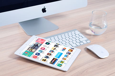 white, tablet computer, apple magic keyboard, apple magic mouse, apple, design, desk, device, electronic, home office, imac, internet, ipad, mobile, mockup, monitor, mouse, office, social, tablet, technology, web, workplace, table, wood - material, still life, wireless technology, high angle view, indoors, communication, computer, no people, connection, furniture, business, number, keyboard, computer keyboard, paper, portable information device, personal accessory, 4K, CC0, public domain, royalty free
