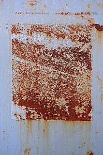 rug, rust, word, text, label, steel, stain, asphalt, tarmac, gas station, machine, pump, letter, oil spill, demolition, lock, seagull, bird, animal, sticker, weathered, old, rusty, no people, run-down, wall - building feature, damaged, metal, deterioration, decline, close-up, textured, backgrounds, abandoned, full frame, bad condition, paint, architecture, peeling off, built structure, ruined, 2K, CC0, public domain, royalty free