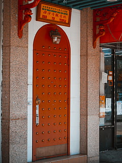 lukket dør, dronninger, Forenede Stater, bygning, dør, rød, butik, heldig, arkitektur, butiksfacade, plakat, møbel, stol, mursten, døråbning, asiatisk, Kina, chinatown, ny, york, bygget struktur, bygning udvendig, indgang, ingen mennesker, tekst, meddelelse, vestlige script, telefonboks, murbygningsfunktion, dag, lukket, belyst, ikke-vestlige script, udendørs, manuskript, by, 4K, CC0, offentligt domæne, royaltyfrie