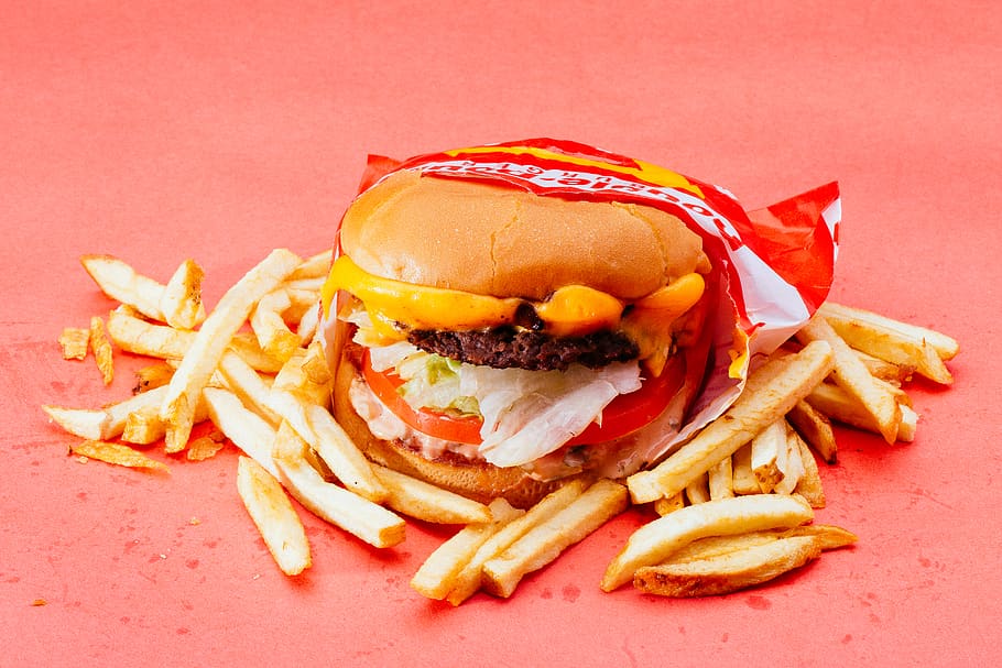 photo, cheeseburger, french, fries, beef, bread, burger, cheese, close-up, delicious, epicure, fast food, food, food photography, french fries, hamburger, lettuce, lunch, meal, meat, tasty, tomato, vegetable, yummy, unhealthy eating, ready-to-eat, prepared potato, potato, food and drink, sandwich, freshness, indoors, still life, indulgence, fried, no people, colored background, studio shot, bun, snack, take out food, temptation, fast food french fries, relish, tomato sauce, 5K