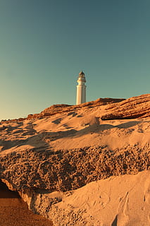 Spanien, barbate, Leuchtturm, Himmel, Beratung, Schutz, Richtung, Natur, die Architektur, Turm, gebaute Struktur, Sicherheit, Gebäudehülle, keine Leute, Gebäude, klarer Himmel, Land, Tag, draußen, Sonnenlicht, kopieren sie platz, 4K, CC0, gemeinfrei, lizenzfrei