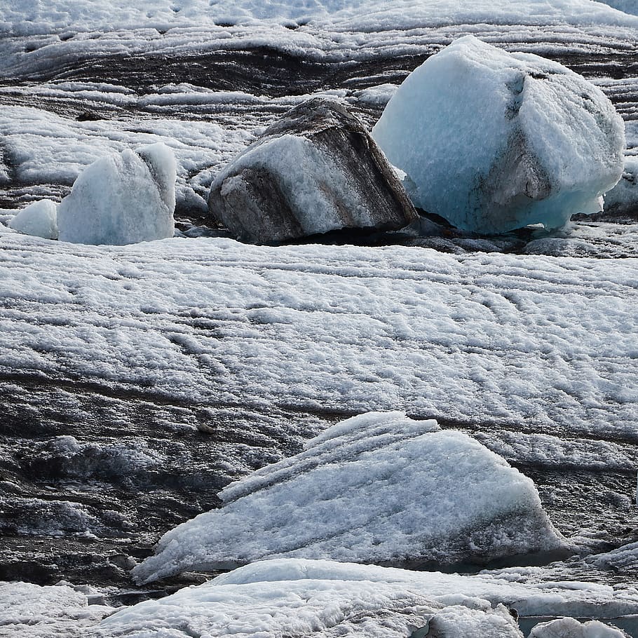 roques de gel, gel, glacera, naturalesa, a l'aire lliure, rock, Islandia, iceberg, neu, àrtic, muntanya, parc nacional de vatnajökull, freda, congelat, hivern, blau, textura, superfície, fred, fosc, aigua, temperatura de fred, dia, medi ambient, paisatge, tranquil·litat, sòlid, cap gent, bellesa a la natura, escena tranquil·la, escenics - natura, rock - object, puresa, 1080P