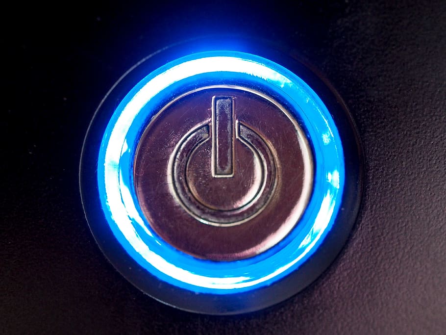 energia, sopra, via, interruttore, pulsante, computer, io, o, 1, 0, digitale, Internet, nero, squillare, blu, splendore, guidato, neon, avvicinamento, in casa, cerchio, forma geometrica, forma, singolo oggetto, nessuno, illuminato, direttamente sopra, girato in studio, natura morta, sfondo nero, ardente, calore - temperatura, notte, fiamma, fuoco, design, luce - fenomeno naturale, materiale elettrico, 4K