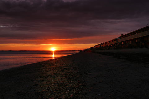 cape cod, strand, zonsondergang, hemel, water, zee, wolk - lucht, architectuur, land-, ingebouwde structuur, natuur, scenics - natuur, schoonheid in de natuur, geen mensen, horizon, buitenshuis, schemer, reisbestemmingen, rustige scène, vervoer, horizon over water, romantische hemel, 4K, CC0, publiek domein, royaltyvrij