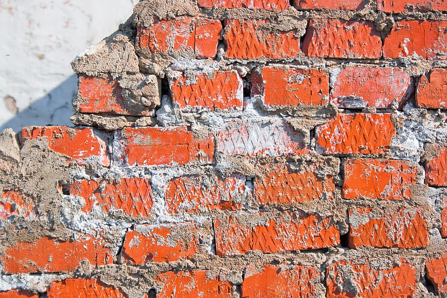 maons, paret de maó, marró, edifici, brut, horitzontal, vell, taronja, vermell, revestiment, sòlid, paret de pedra, superfície, textura, paret, maó, funció de construcció de parets, fons, marc complet, resistent, cap gent, estructura construïda, arquitectura, patró, color taronja, primer pla, dia, aixafar, en fila, aspre, a l'aire lliure, concret, arruïnat, 2K
