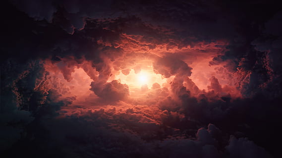 Himmel, Wolken, Wolken bilden sich, Kumuluswolken, Wetter, Sturm, Sonne, Rechnung, scheinen, Strahlen, wunderschönen, enorm, Abendhimmel, hell, paradiesisch, göttlich, Fantasie, wolke - himmel, Schönheit in der Natur, Ruhe, ruhige Szene, Szenen - Natur, Sonnenuntergang, Natur, keine Leute, Dramatischer Himmel, idyllisch, Flachwinkelansicht, orange Farbe, Sonnenlicht, draußen, majestätisch, Silhouette, Wolkengebilde, 4K, CC0, gemeinfrei, lizenzfrei